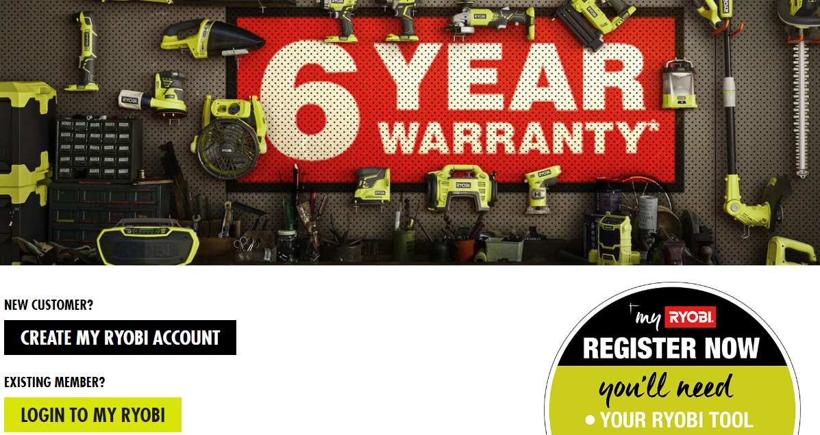 ryobi register warranty australia