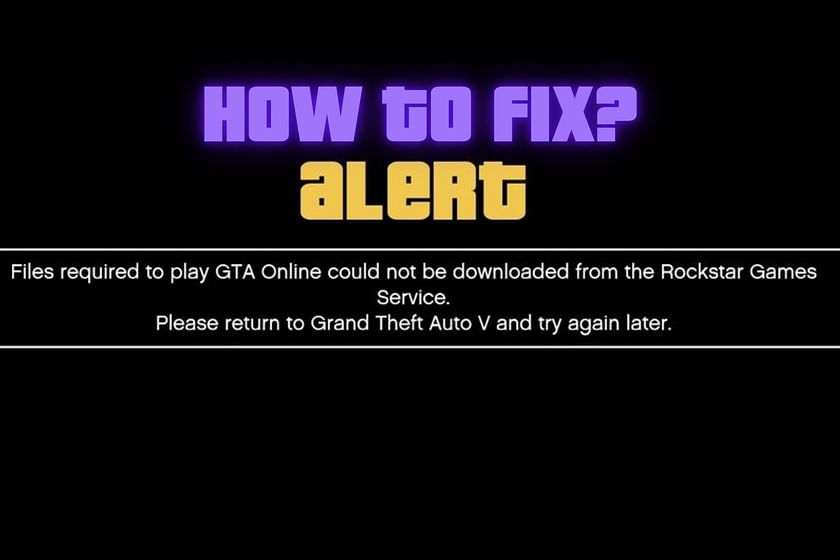 files required to play gta online