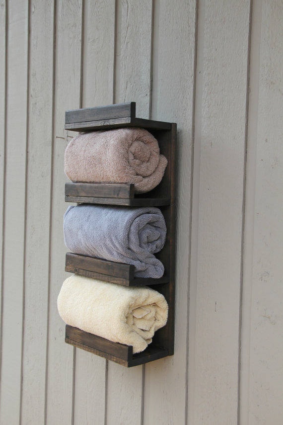 bath towel wall rack