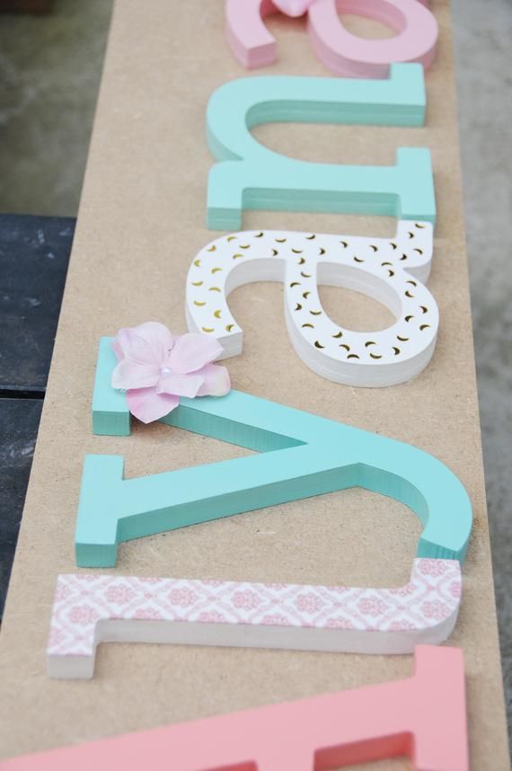 wooden letter names