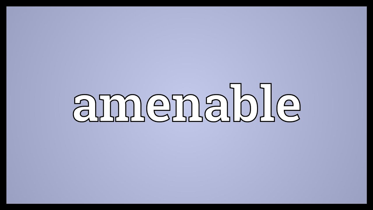 amenable meaning tagalog