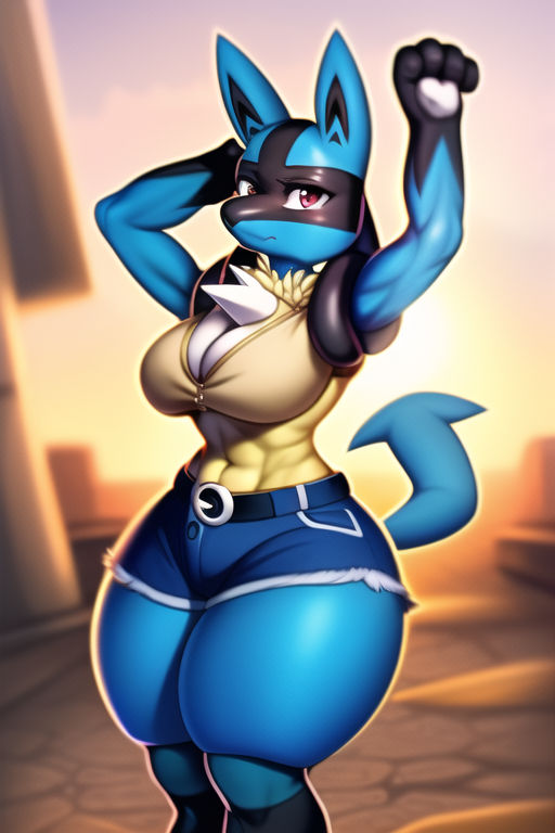 lucario boobs