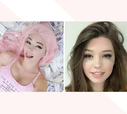 belle delphine without makeup