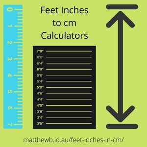 5feet 10 inches in cm