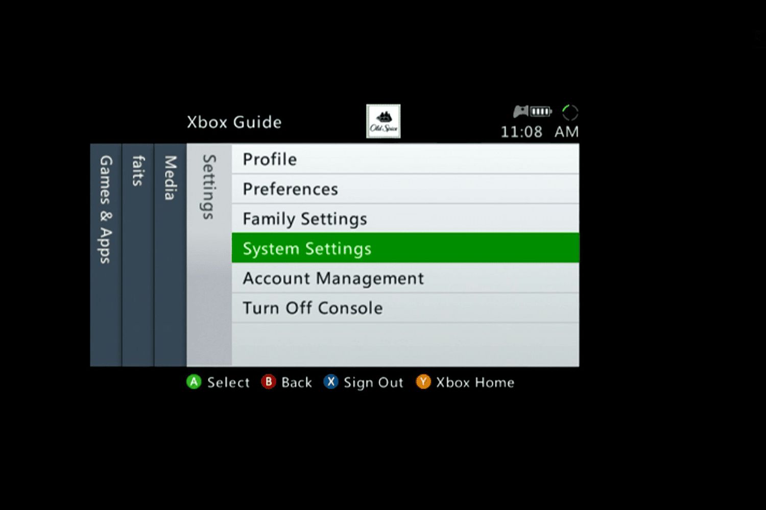 restore factory settings xbox 360