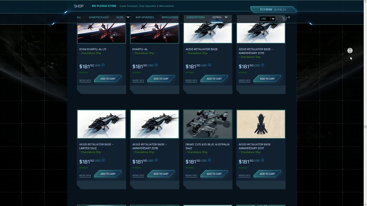 star citizen pledge store