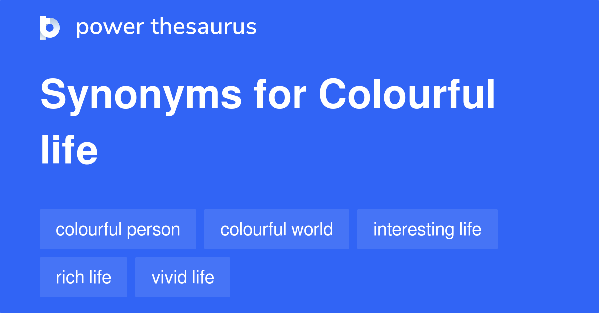 synonyms of colourful