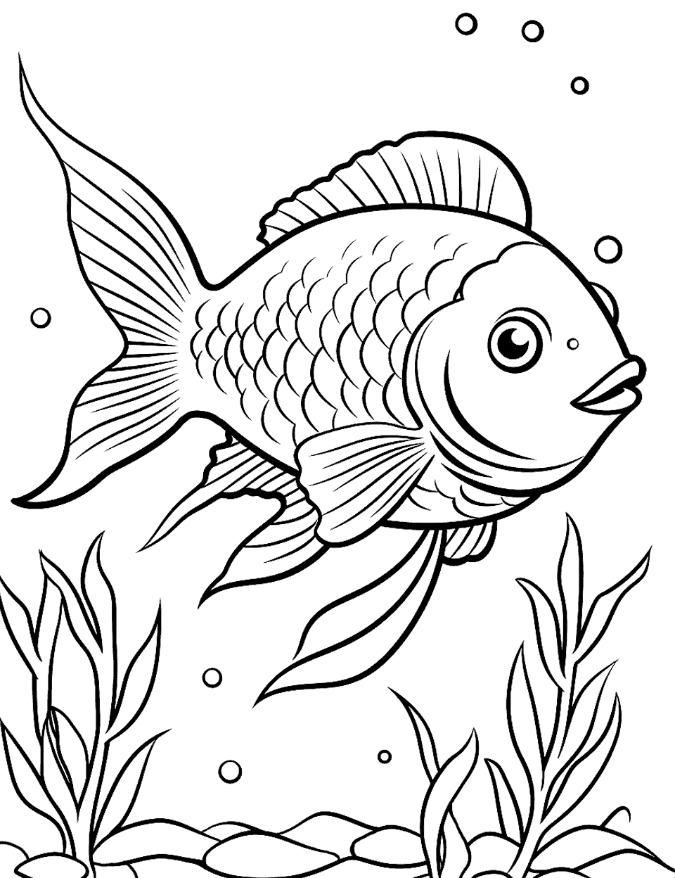 coloring sheets of fish