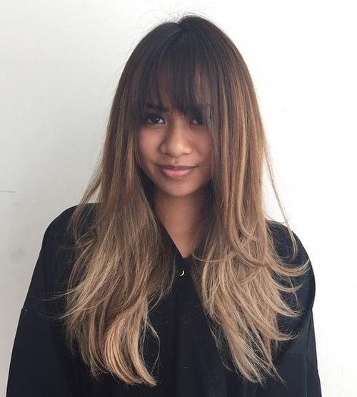 haircuts with bangs and layers
