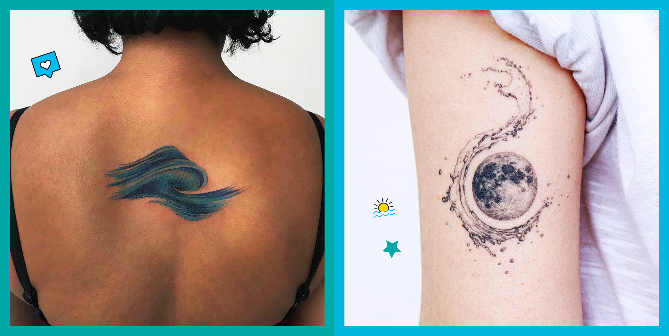 tattoo with waves