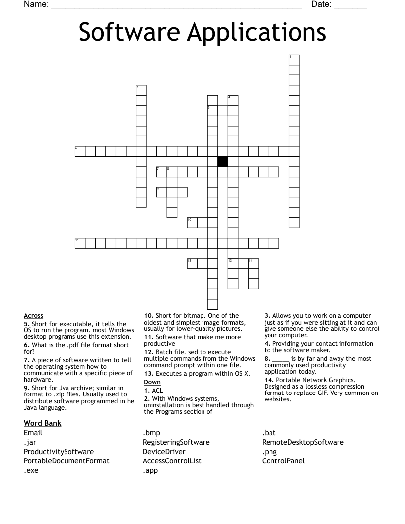 crossword applications