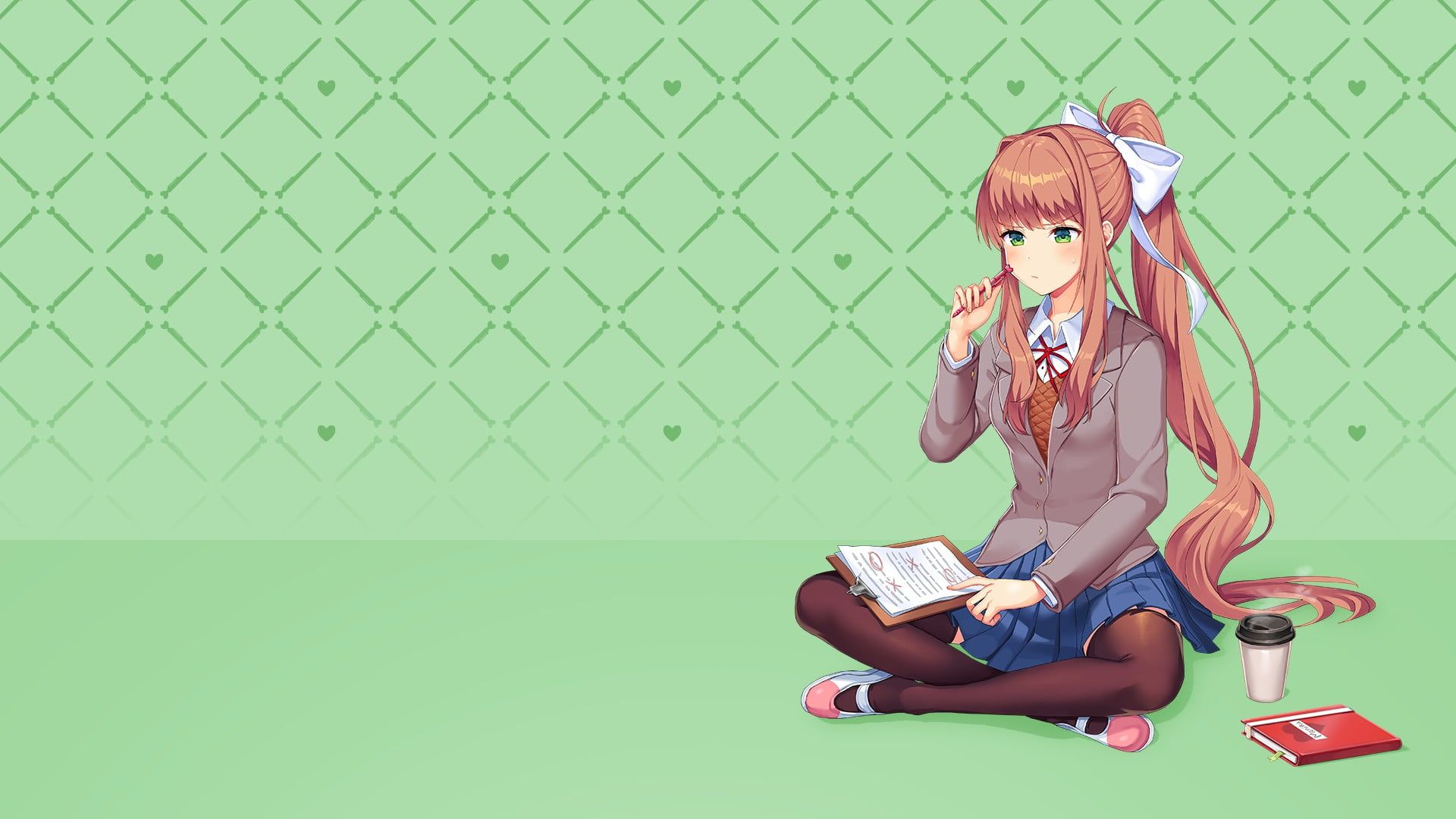 monika doki doki wallpaper