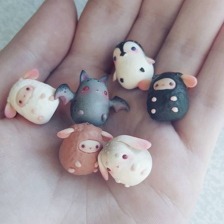 clay cute animals