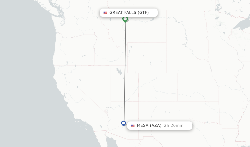 flights from great falls mt to phoenix az