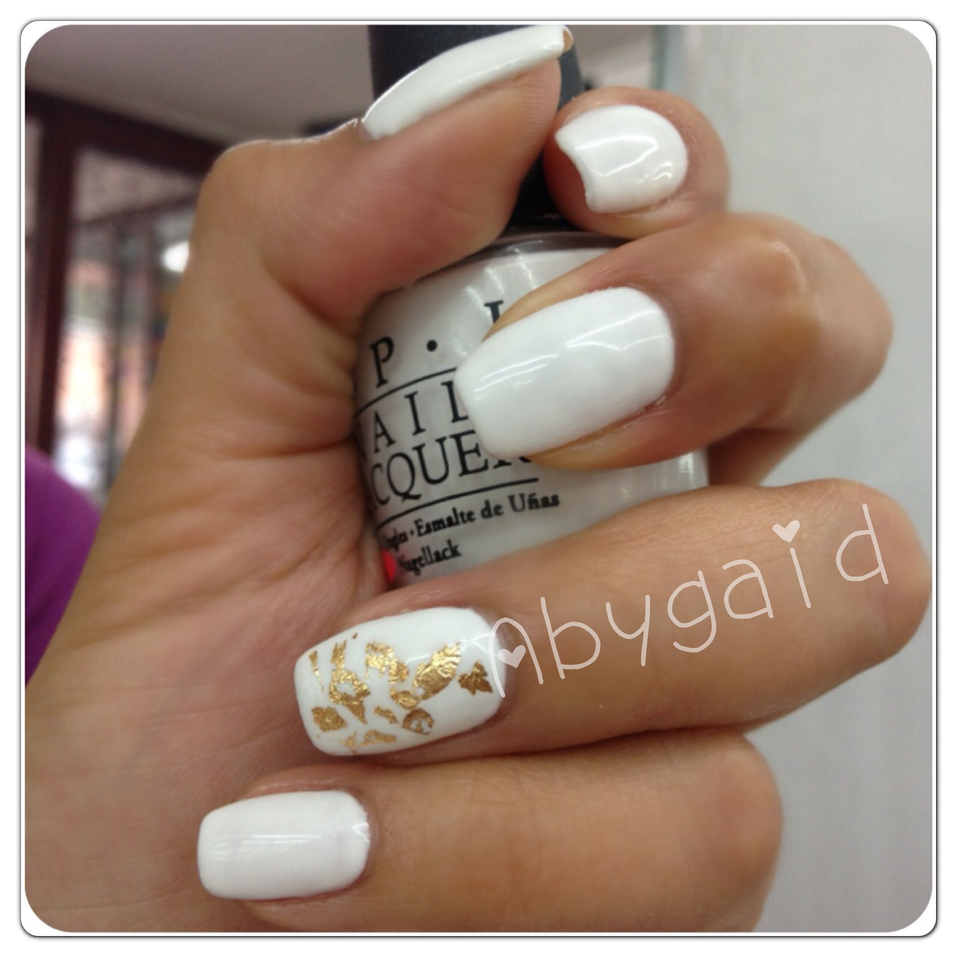 diseños de gelish blanco