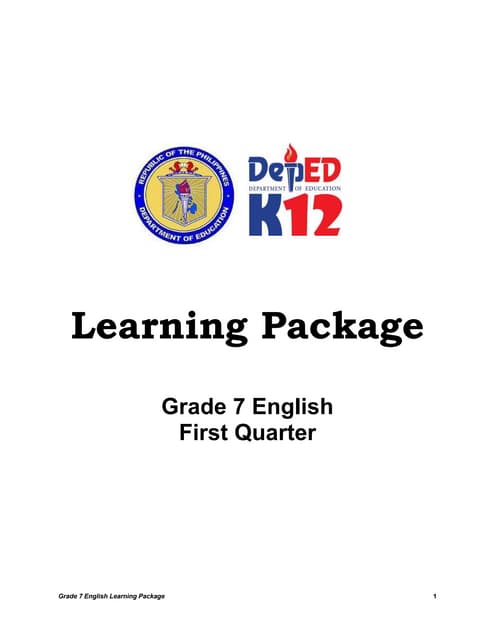 grade 7 english learners module