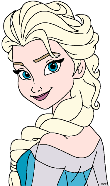 elsa face clipart