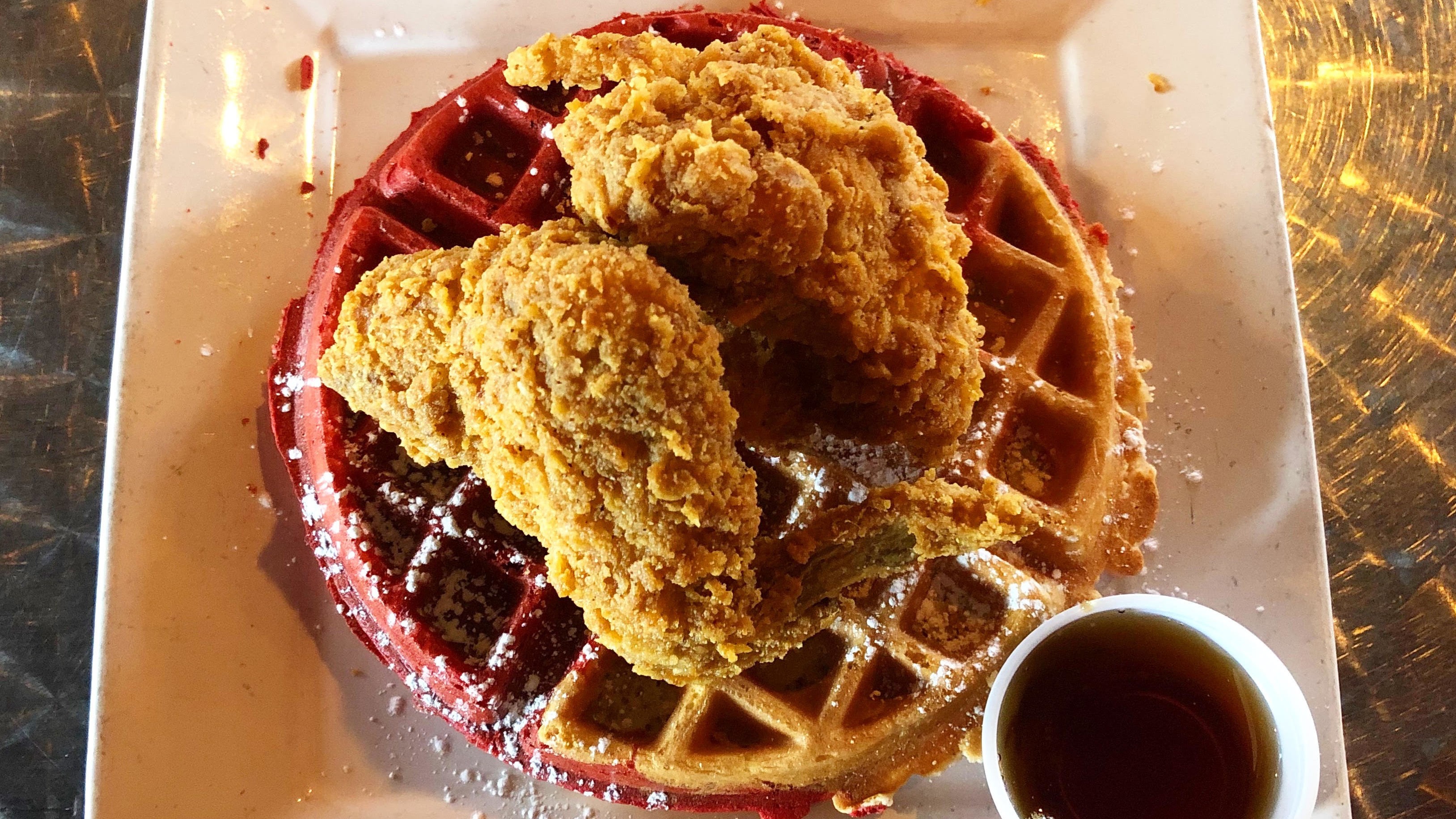 house of chicken and waffles crossword
