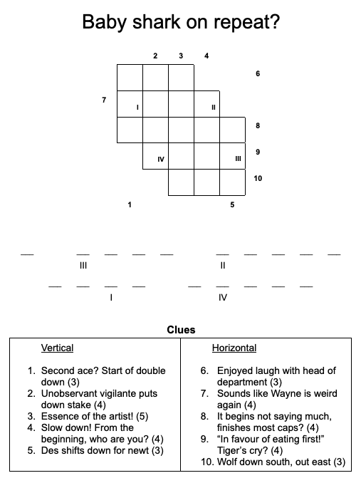 repeat crossword clue 7 letters