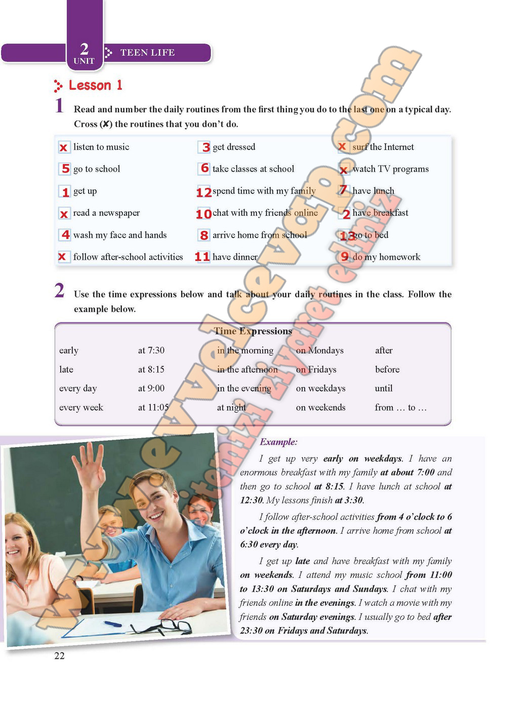 ingilizce ders cevapları 8 sınıf