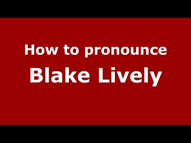 how to pronounce lively