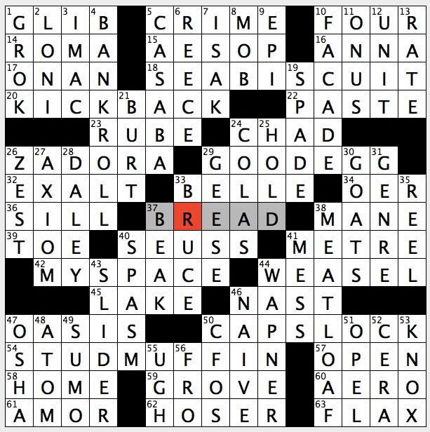 glib talk crossword puzzle clue