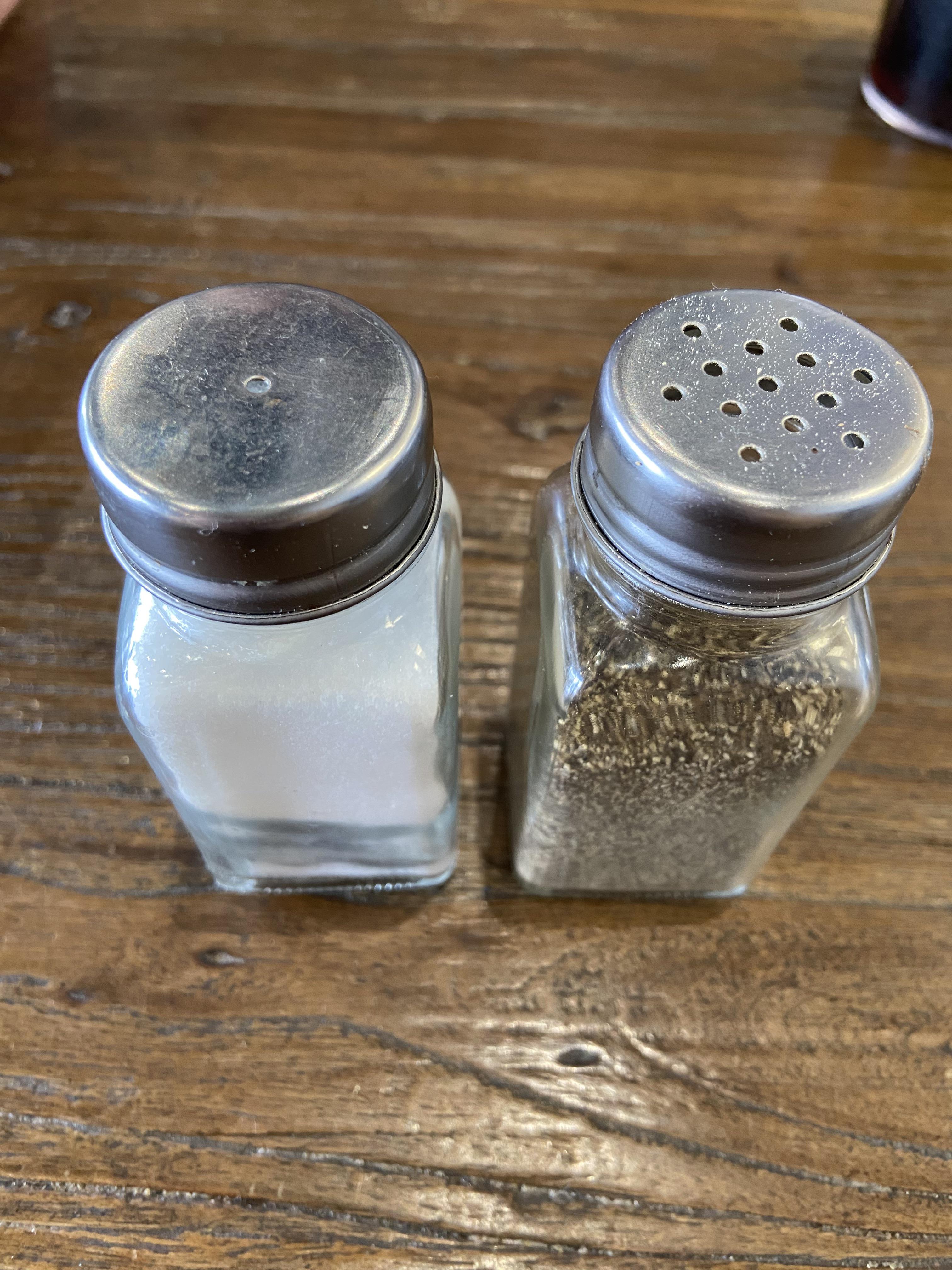 holes on salt and pepper shakers