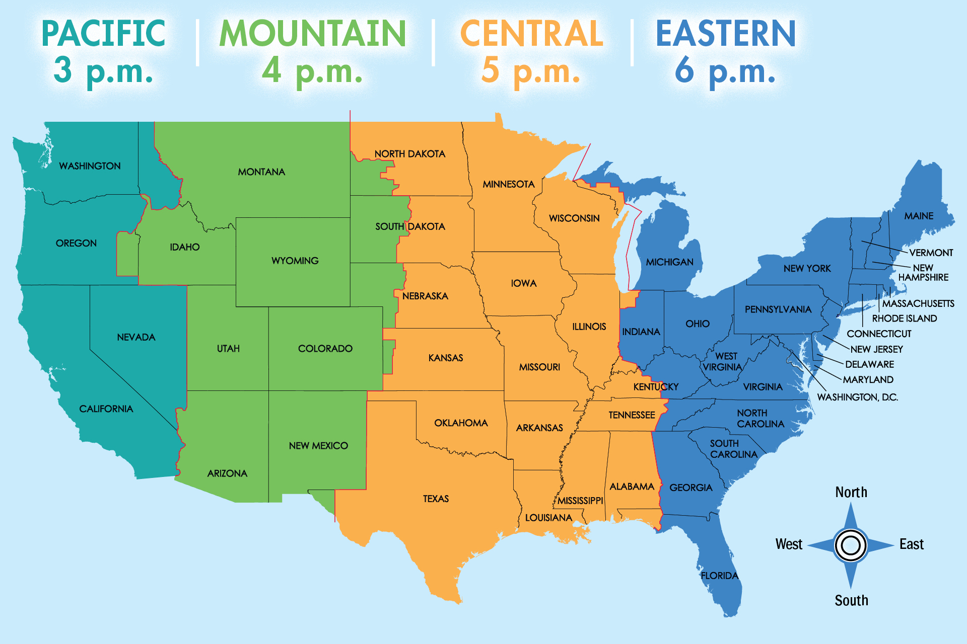 time zone california