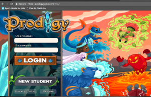 prodigy login game