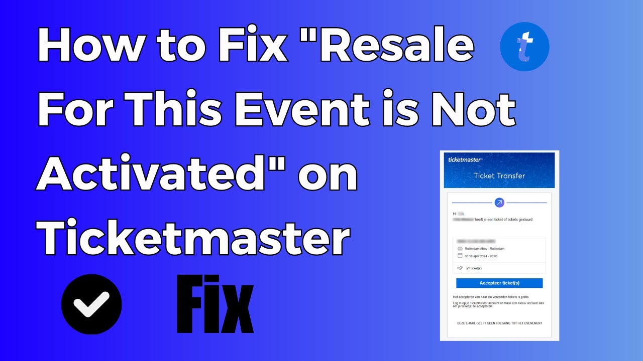 ticketmaster resale not available