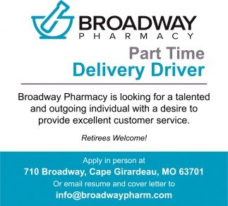 pharmacy driver jobs