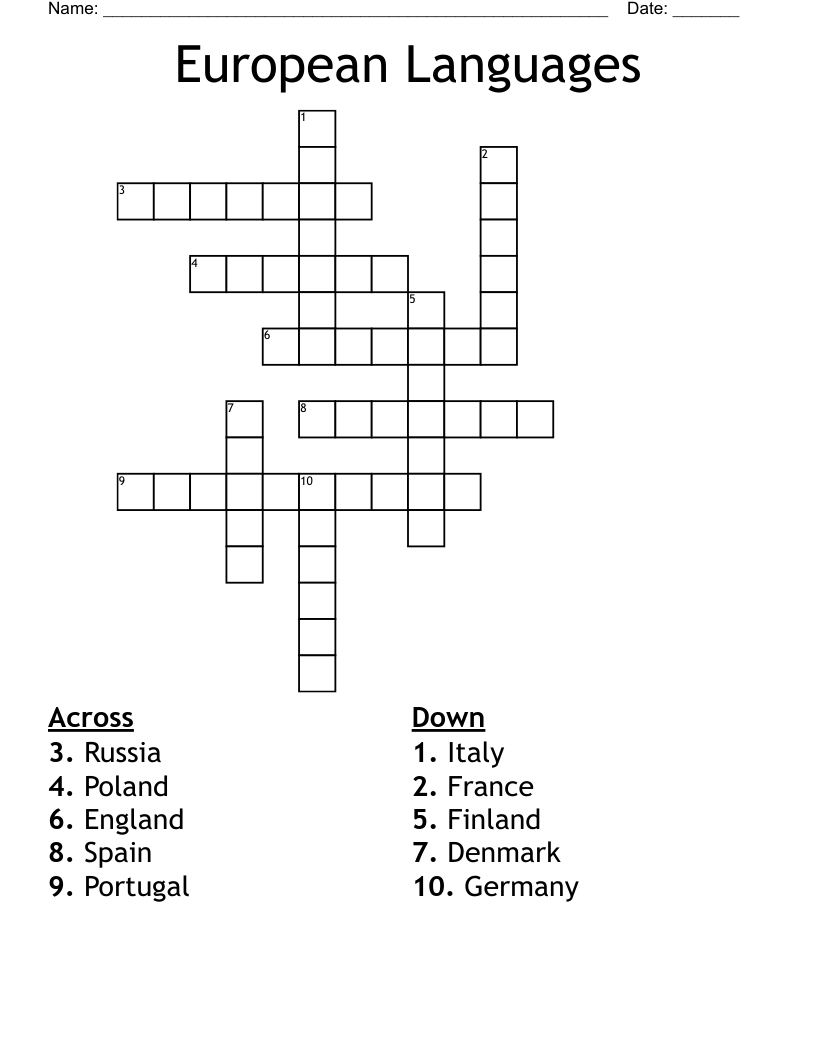ability in a foreign language crossword clue