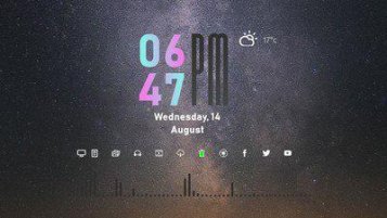 rainmeter minimalist skins