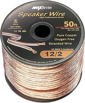 12 gauge oxygen free speaker wire