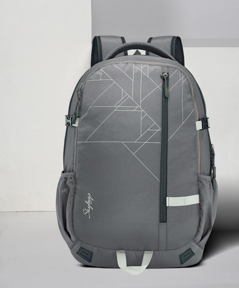 skybags grey backpack