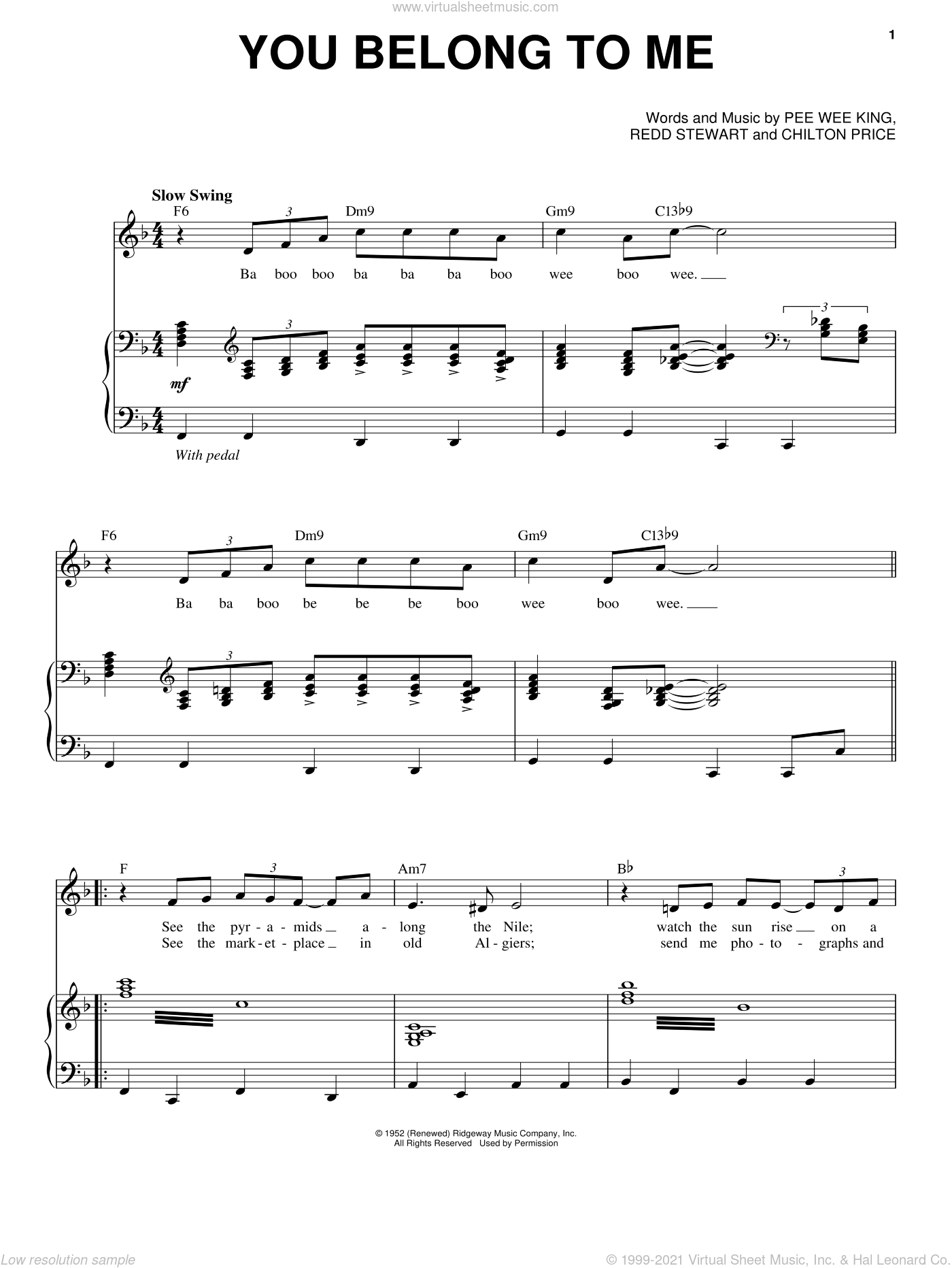 you belong to me piano chords