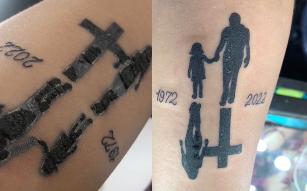 tatuajes de papa fallecido