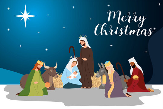 merry christmas manger images