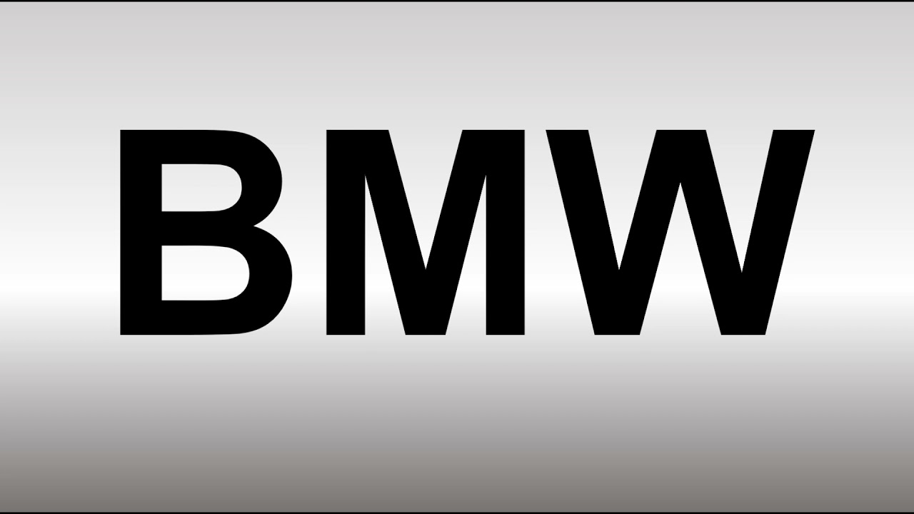 pronunciation of bmw