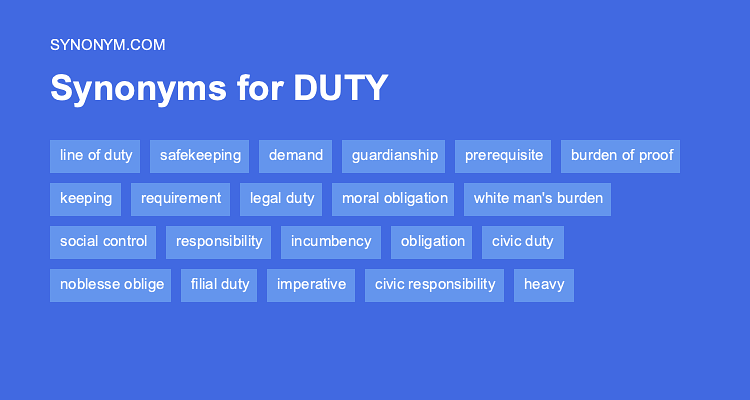 duty antonym