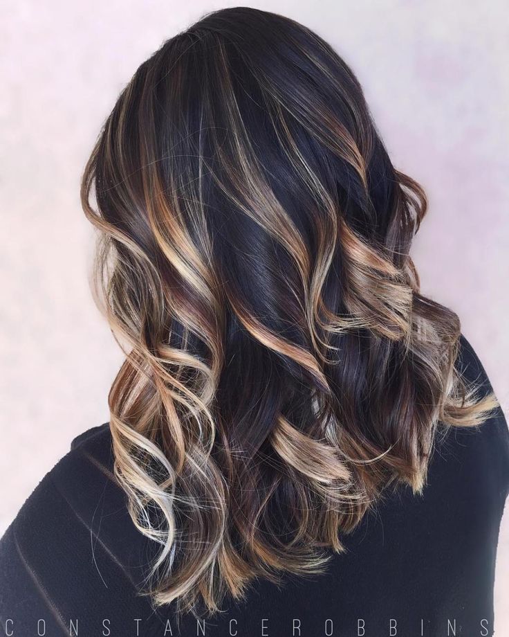 color of highlights for dark brown hair