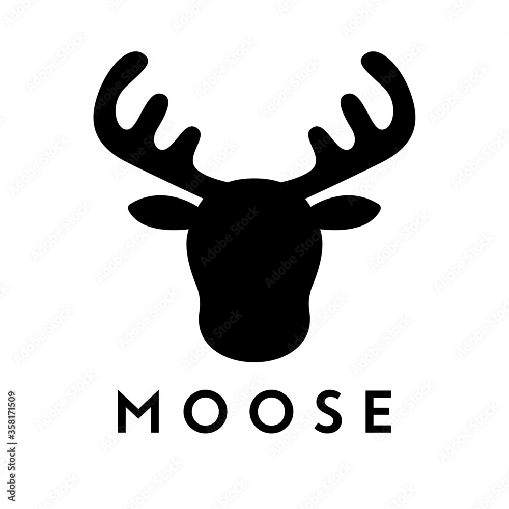 moose silhouette head