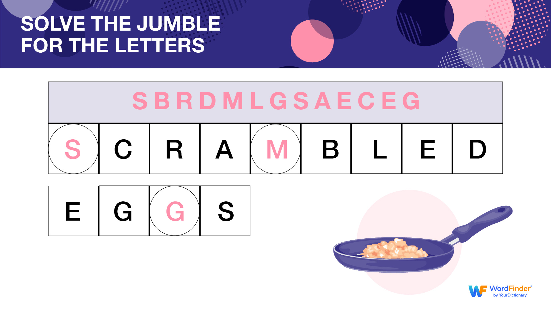 solve scrambled letters into words