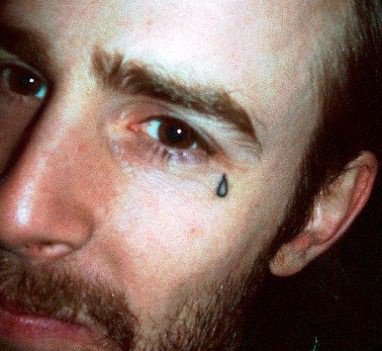 what does a tear tattoo mean under the eye