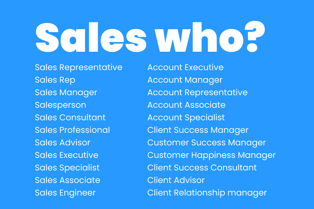 sales manager titles alternatives