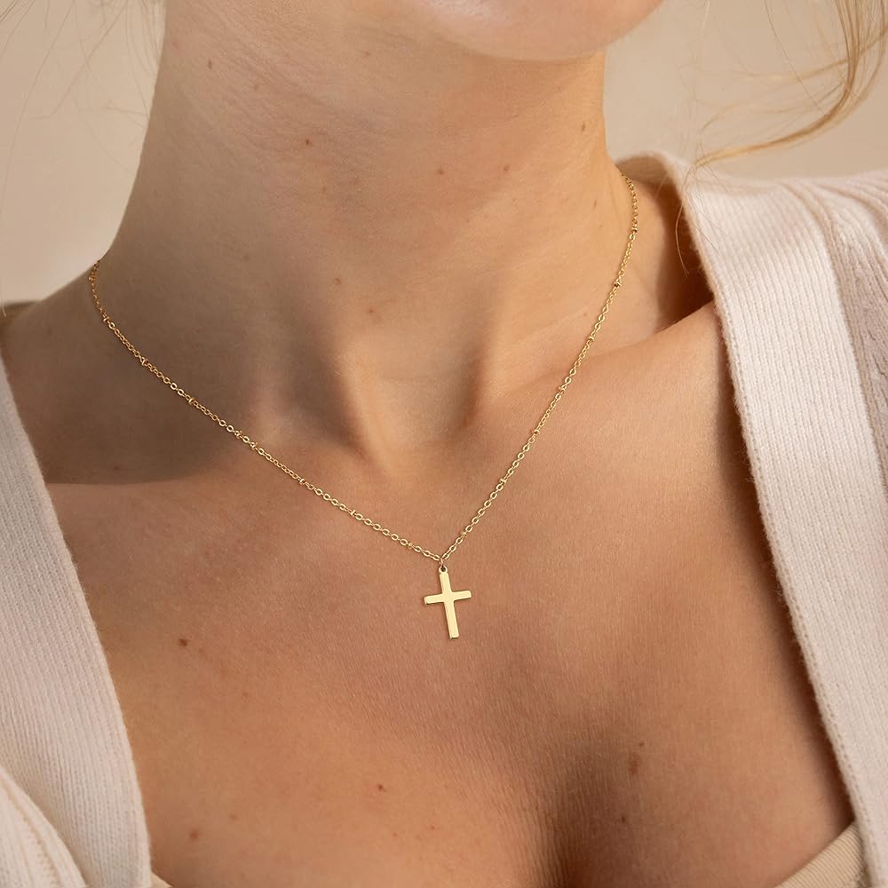 female cross necklace