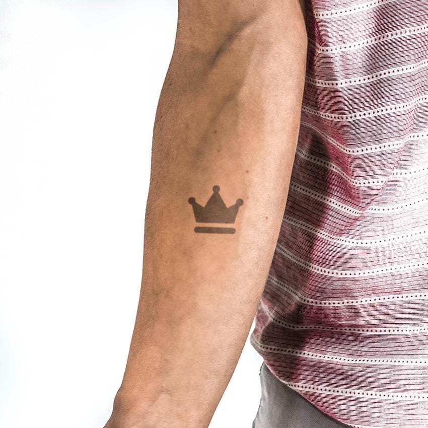 simple crown tattoo