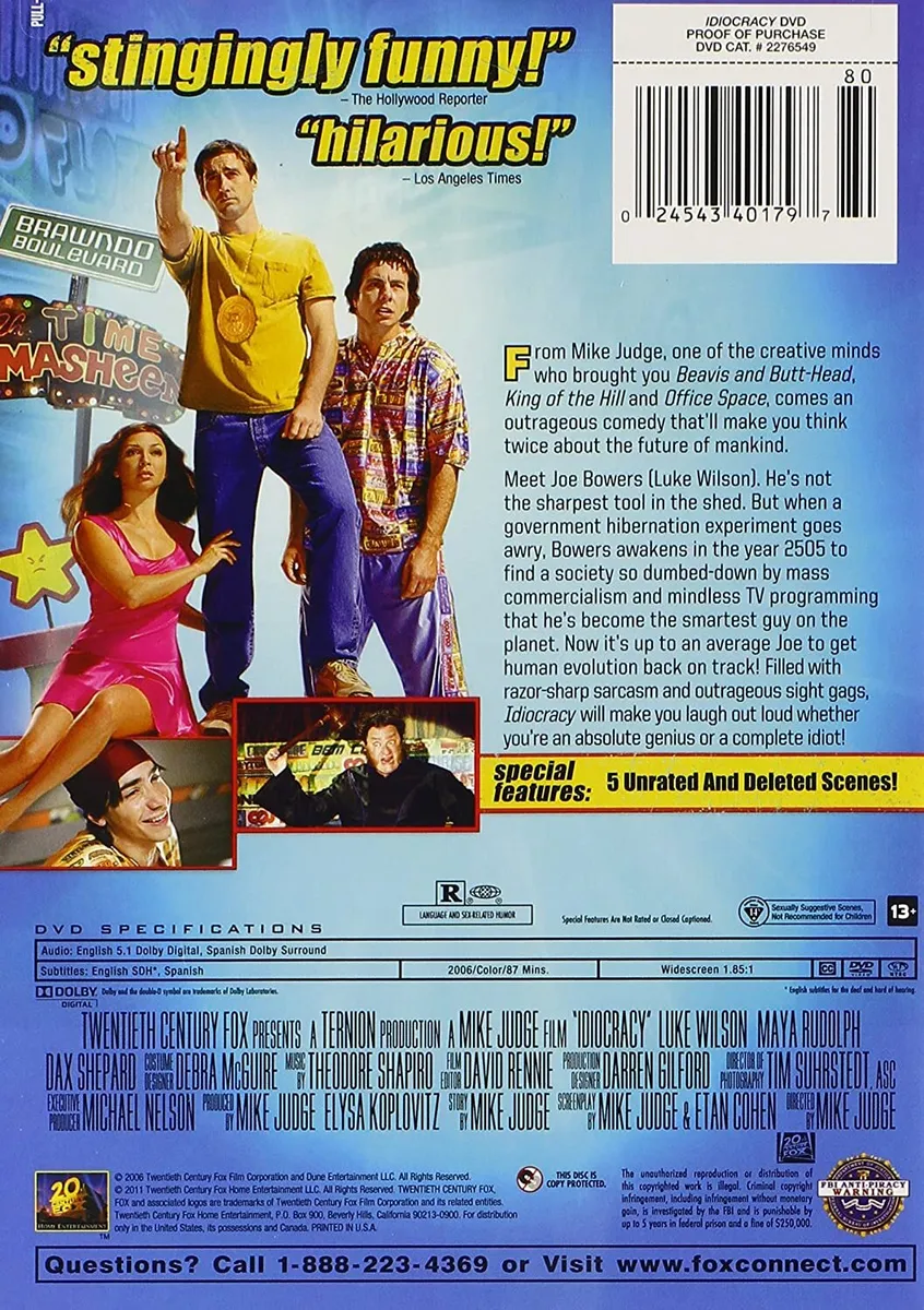 idiocracy dvd