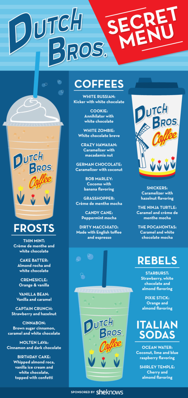 dutch bros menu