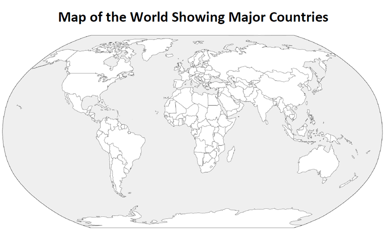 printable world map with countries